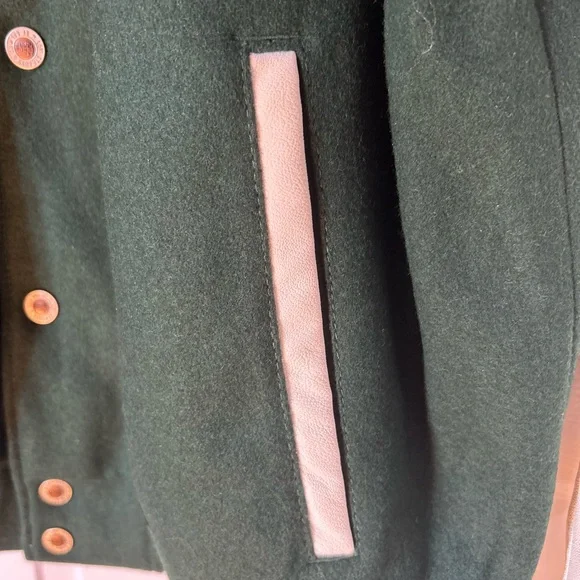 MEN’S LEVI’S SILVERTAB BAGGY BOMBER JACKET GREEN AND WHITE - Picture 6 of 12